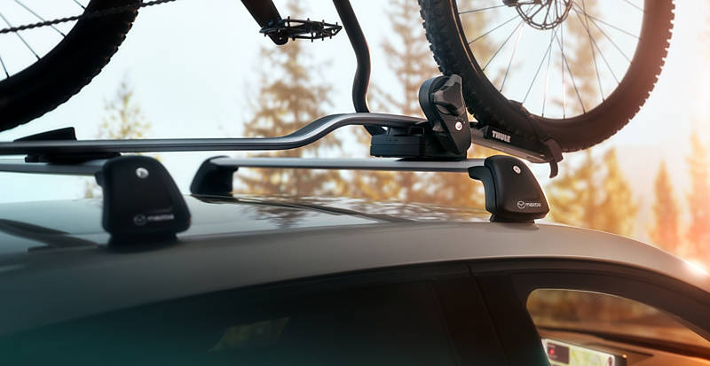 2024 Mazda AfterSales BikeRackRoof KV HighRes