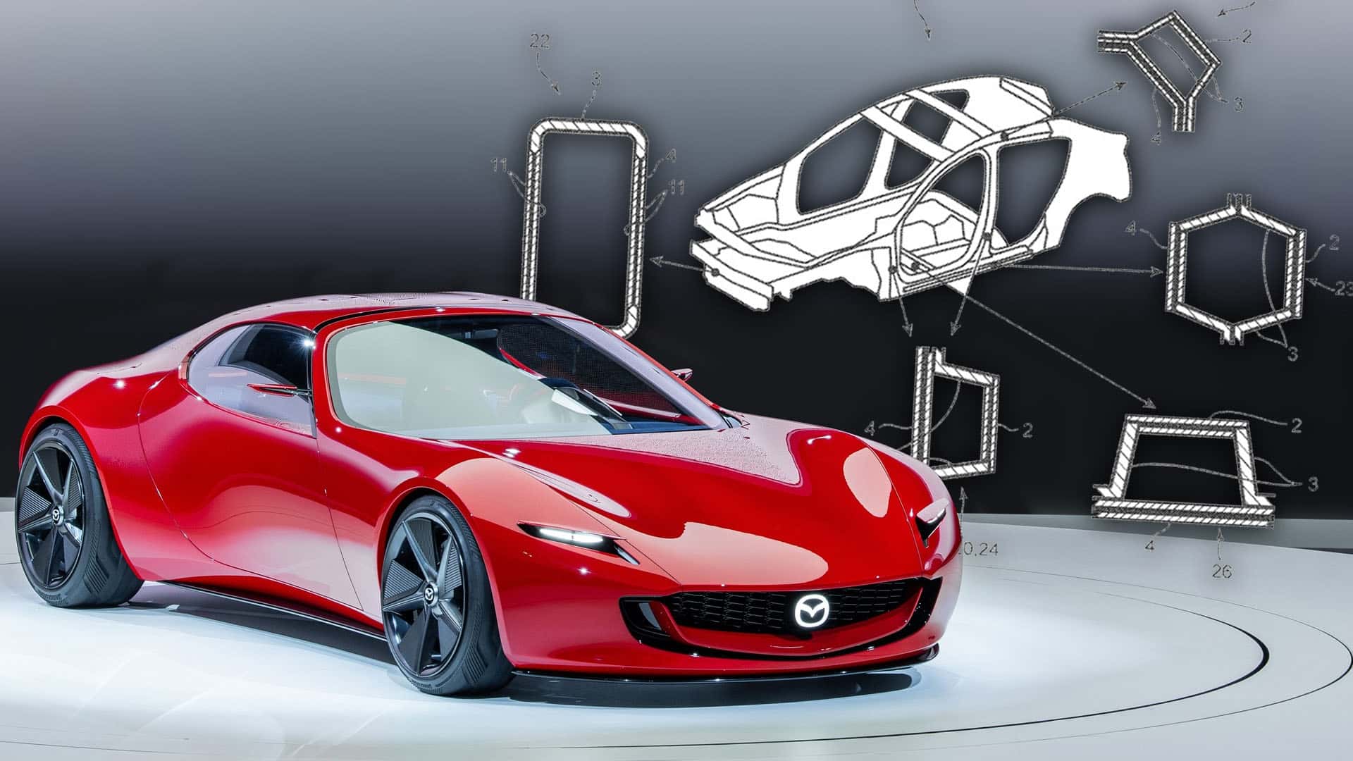mazda carbon fiber chassis patent
